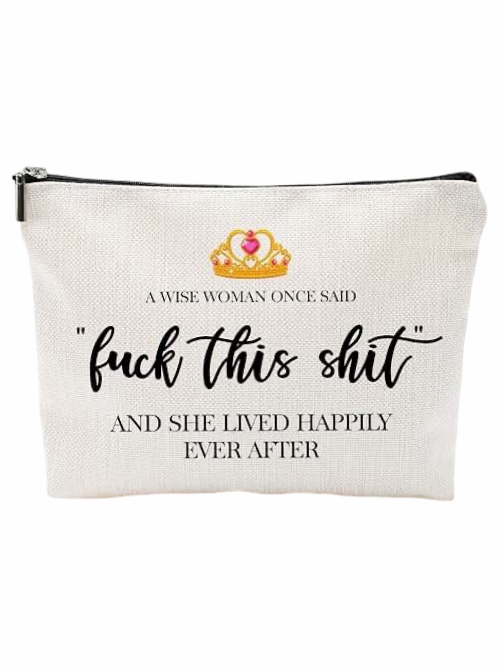 Small Cosmetic Bag with Colorful Language